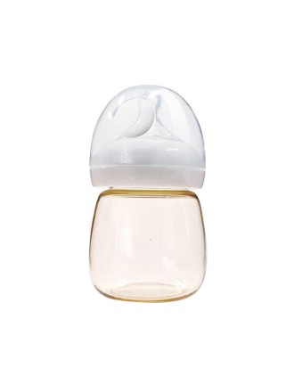 Small wide neck visible bottle baby bottle
