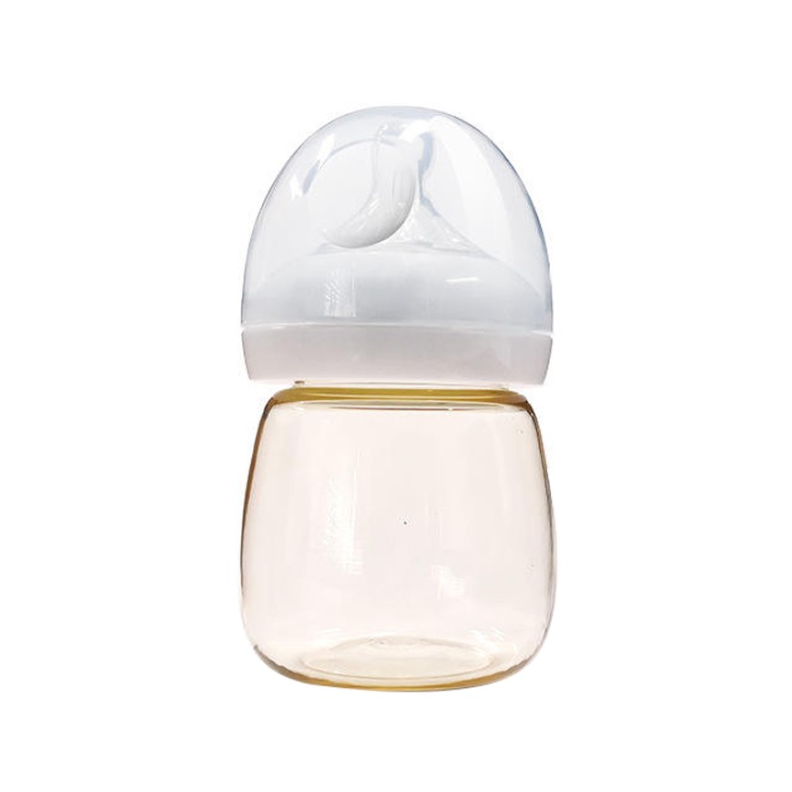 Small wide neck visible bottle baby bottle