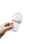 Small wide neck visible bottle baby bottle