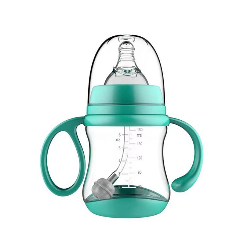 High quality durable double handle baby bottle