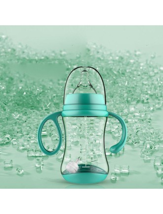 High quality durable double handle baby bottle