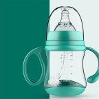 High quality durable double handle baby bottle