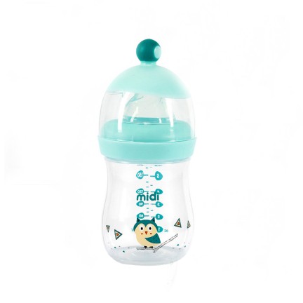 Durable anti-colic wide neck baby bottle