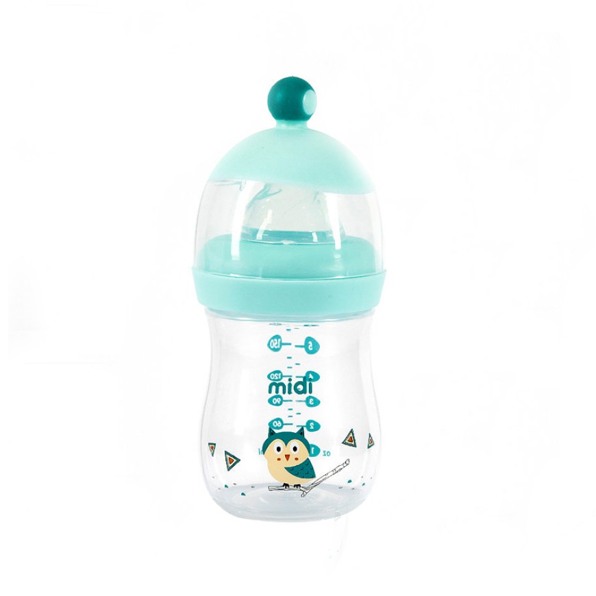 Durable anti-colic wide neck baby bottle