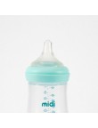 Durable anti-colic wide neck baby bottle