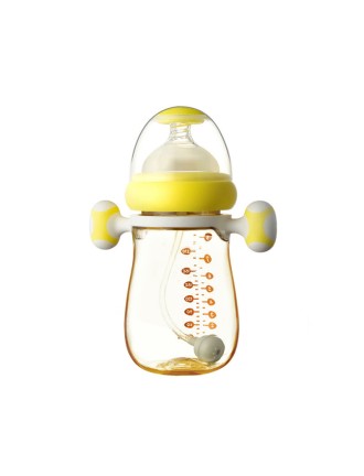 Fashionable gravity ball straw baby bottle