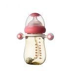 Fashionable gravity ball straw baby bottle