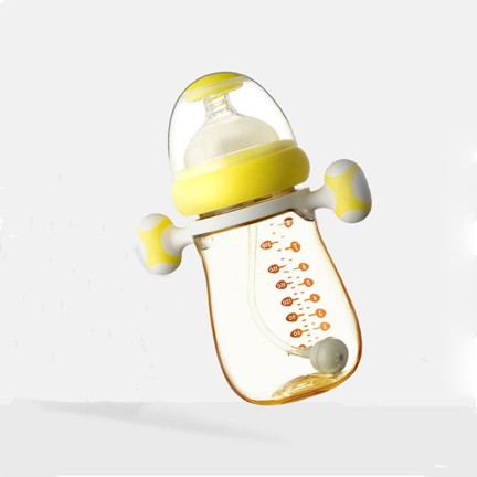 Fashionable gravity ball straw baby bottle