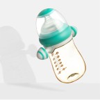 Fashionable gravity ball straw baby bottle