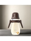 Stylish double handle plastic baby bottle