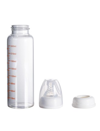 Cartoon double handle baby bottle