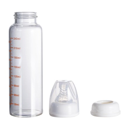 Cartoon double handle baby bottle