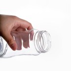 Cartoon wide neck double handle baby bottle