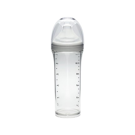 Transparent safe and comfortable baby bottle