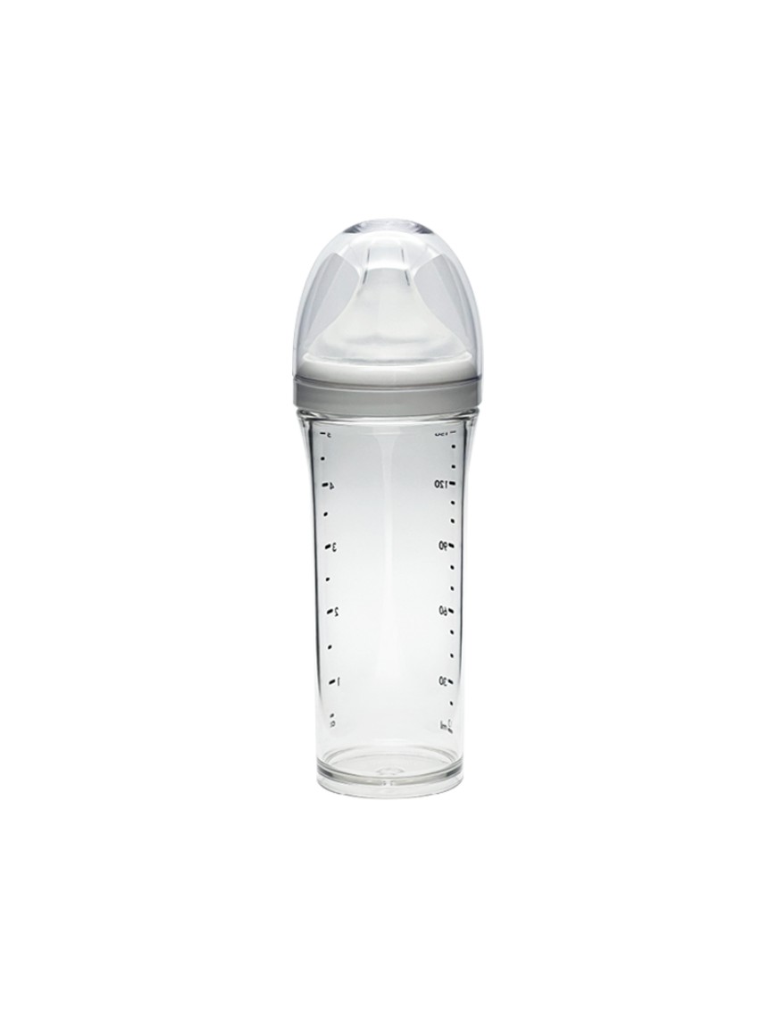 Transparent safe and comfortable baby bottle
