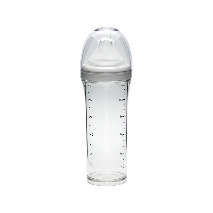 Transparent safe and comfortable baby bottle