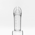 Transparent safe and comfortable baby bottle