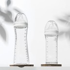 Transparent safe and comfortable baby bottle