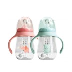 High-quality double-handled baby bottle