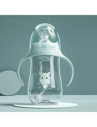 High-quality double-handled baby bottle