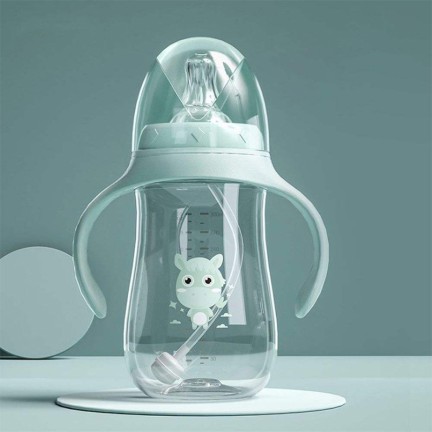 High-quality double-handled baby bottle