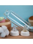 Anti-colic clear glass baby bottle