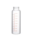 Anti-colic clear glass baby bottle