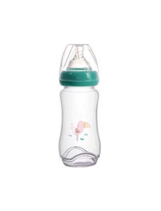 240ml baby bottle with visible glass body
