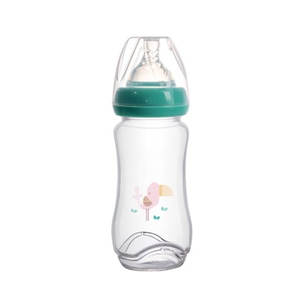 240ml baby bottle with visible glass body