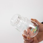 Cute animal-shaped glass baby bottle