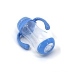 Premium blue double handle baby bottle