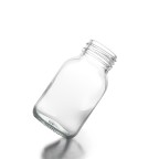 Purple 150ml durable glass baby bottle