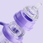 Cartoon comfort double handle baby bottle