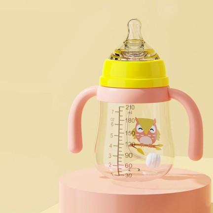 Stylish and comfortable wide neck baby bottle