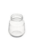 Small cartoon wide neck glass baby bottle