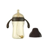 Anti-colic wide-neck glass baby bottle