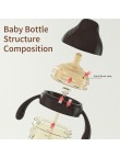 Anti-colic wide-neck glass baby bottle