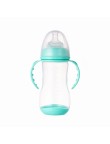 Creative wide neck double handle baby bottle