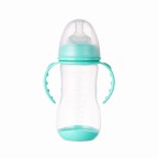 Creative wide neck double handle baby bottle