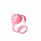 Creative wide neck double handle baby bottle
