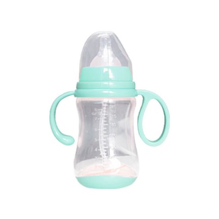 Safe and durable double handle baby bottle