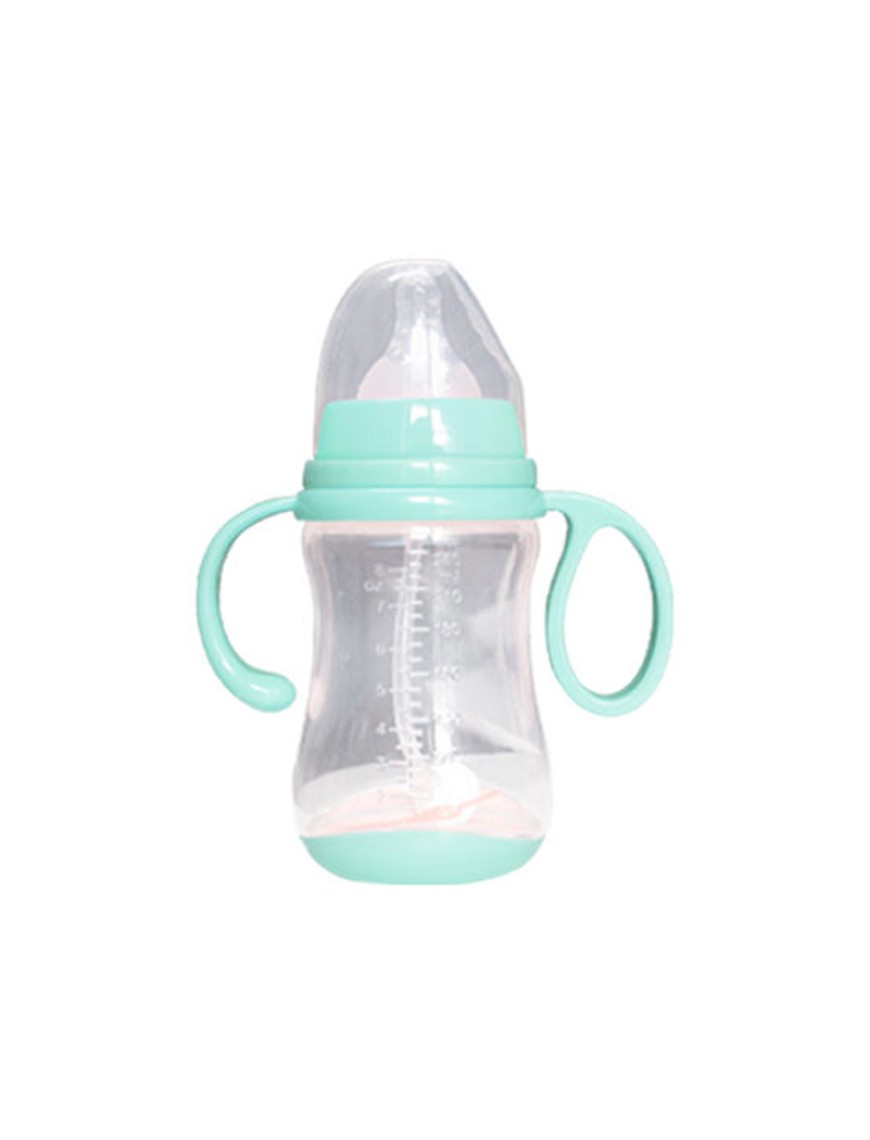 Safe and durable double handle baby bottle
