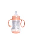 Safe and durable double handle baby bottle