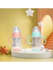 Safe and durable double handle baby bottle