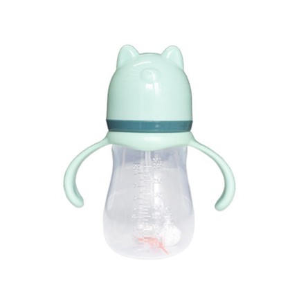Leak-proof double-handle baby bottle