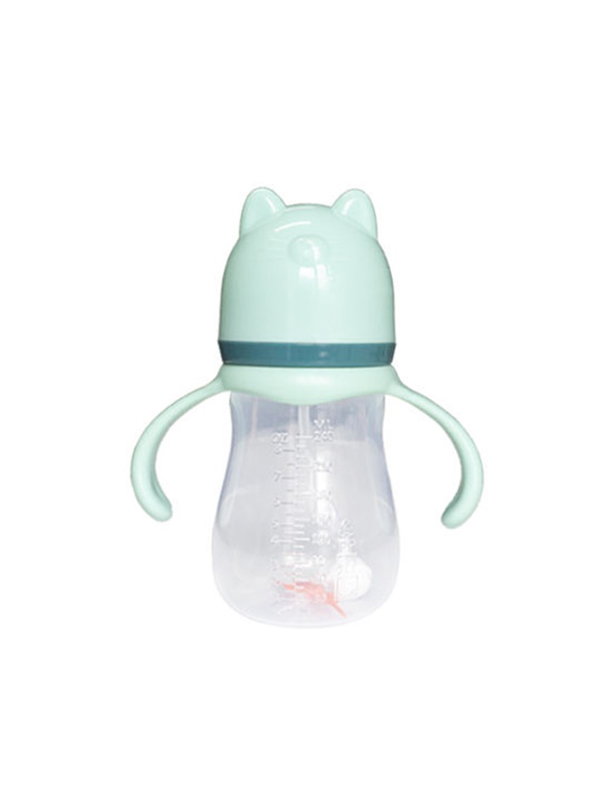 Leak-proof double-handle baby bottle