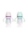 Leak-proof double-handle baby bottle