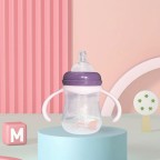 Leak-proof double-handle baby bottle