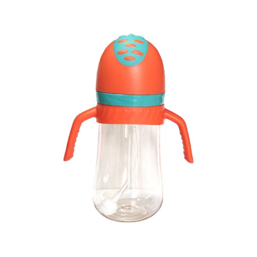 High-quality creative double-handle baby bottle
