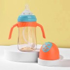 High-quality creative double-handle baby bottle